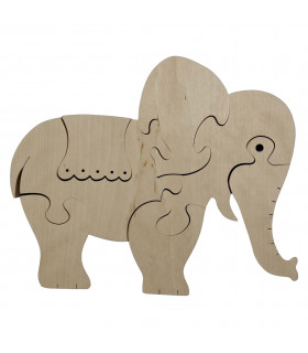 Puidust puzzle Elevant