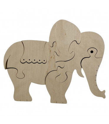 Puidust puzzle Elevant